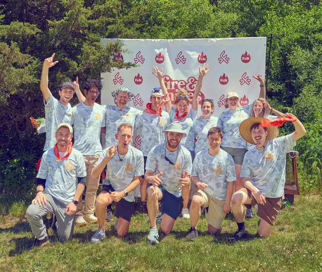 The Fire & Knives instructor team at the Games.